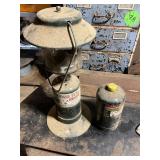 Vintage Coleman Propane Lantern and Fuel Cylinder