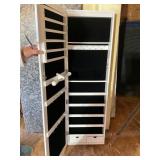 Wall-Mount Jewelry Cabinet With Mirror