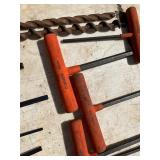 Collection of T-Handle Hex Wrenches and Drill Bits