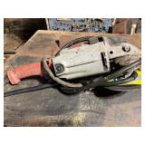 Milwaukee Angle Grinder With Red Handles
