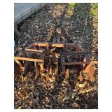 Rustic Disc Harrow with Metal Frame