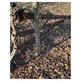 Rustic Iron Horse-Drawn Hay Rake Frame