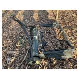 Tow-Behind Lawn Sweeper with Metal Frame