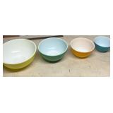 Set of Four Multicolor Nesting Bowls