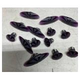 Purple Glass Drawer Pulls and Knobs