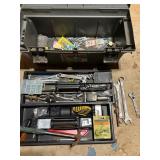 Plastic Tool Box with Mixed Hand Tools