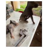 Cast Iron Dog Shaped Fire Dogs