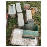 Collection of Vintage Metal Poultry Feeders