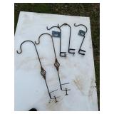 Metal Plant Hangers with Clamp Attachments