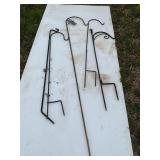Set of Metal Garden Shepherd Hooks