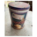 Vintage Cracker Jack Tin, Metal Tray, and Sign