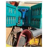 Assorted Hand Tools and Drill Bits