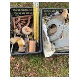 Assorted Metal Grates, Tools, and Brushes