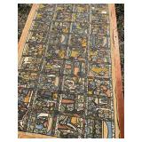 Ethnic-Themed hand Painted on cloth with Narrative