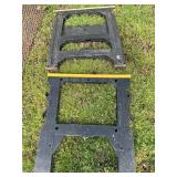 Metal and Plastic Sawhorse Frames