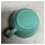 Jadeite Glass Mixing Bowl with Handle
