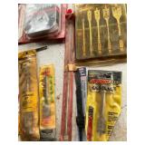 Assorted Drill Bits, Saw Blades, and Cutting Chain