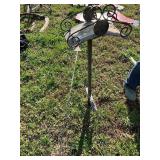 Metal Shepards hook and water hose holder