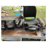 Outdoor Gear Lot with Bag, Paddle, and Decoys