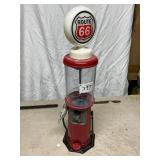 Route 66 Gas Pump-Themed Beverage Dispenser