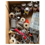 Box Lot of Soldering Tools and Supplies
