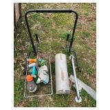 Metal mailbox, handicap assists