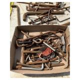 Mixed Lot of Metal Hex Keys and Brackets