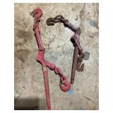 Lot of Chain Binders, Electrical Items, and Hand T