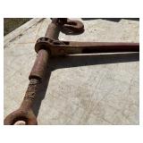 Vintage Steel Lever Chain Binder with Hooks