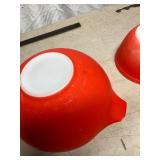 Set of Three Colorful Mixing Bowls