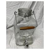 Glass Jar and Plastic Tiered Stand