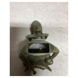 Brass Indian with Hinged Lid