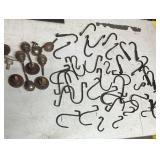 Collection of Metal Hooks and Knobs