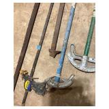 Lot of Clamps and Metal Pipe Benders
