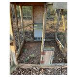 Wooden Chicken Coop with Metal Roof