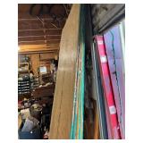 Four Pieces of OSB Board with Green Edges