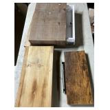 Assorted Wooden floating shelves