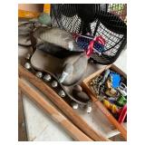 Assorted Vintage Items Including Decoys, Bells, an