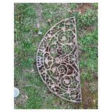 Ornamental Cast Iron Half-Moon Door Mat