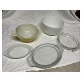 Assorted Pyrex and Fire-King Bowls and Bakeware