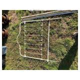 Vintage Metal Bed Frame with Headboard and Footboa