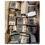 Assorted Fasteners and Hardware in Boxes