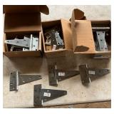 Lot of Metal T-Hinges in Bulk Packaging