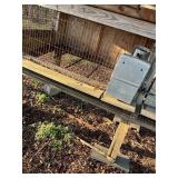 Wood and Wire Outdoor Animal Hutch