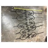 Set of Four Wrought Iron Scrollwork Panels