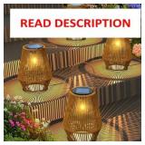 Solar Lanterns Outdoor Waterproof, 4 Pack