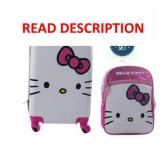 Hello Kitty Girls Luggage Set - 18'+13.75'