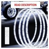 15.5' Double Row White Wheel Lights, 4PCS