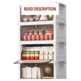 4 Tier Plastic Storage Bins with Drawers