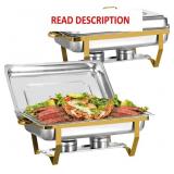 Chafing Dishes, 2 Pack, 8QT, Stainless Steel